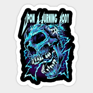 UPON A BURNING BODY MERCH VTG Sticker